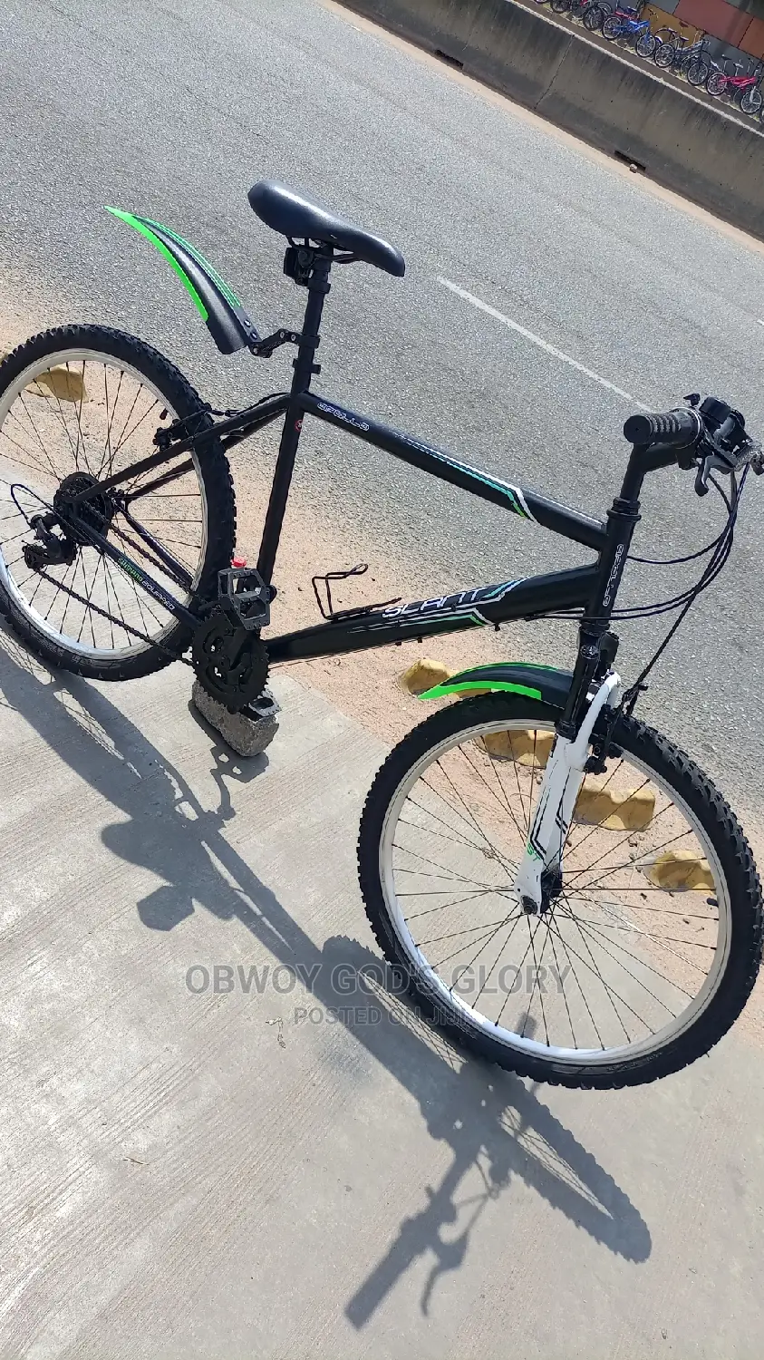 Blue Black Mountain Bike
