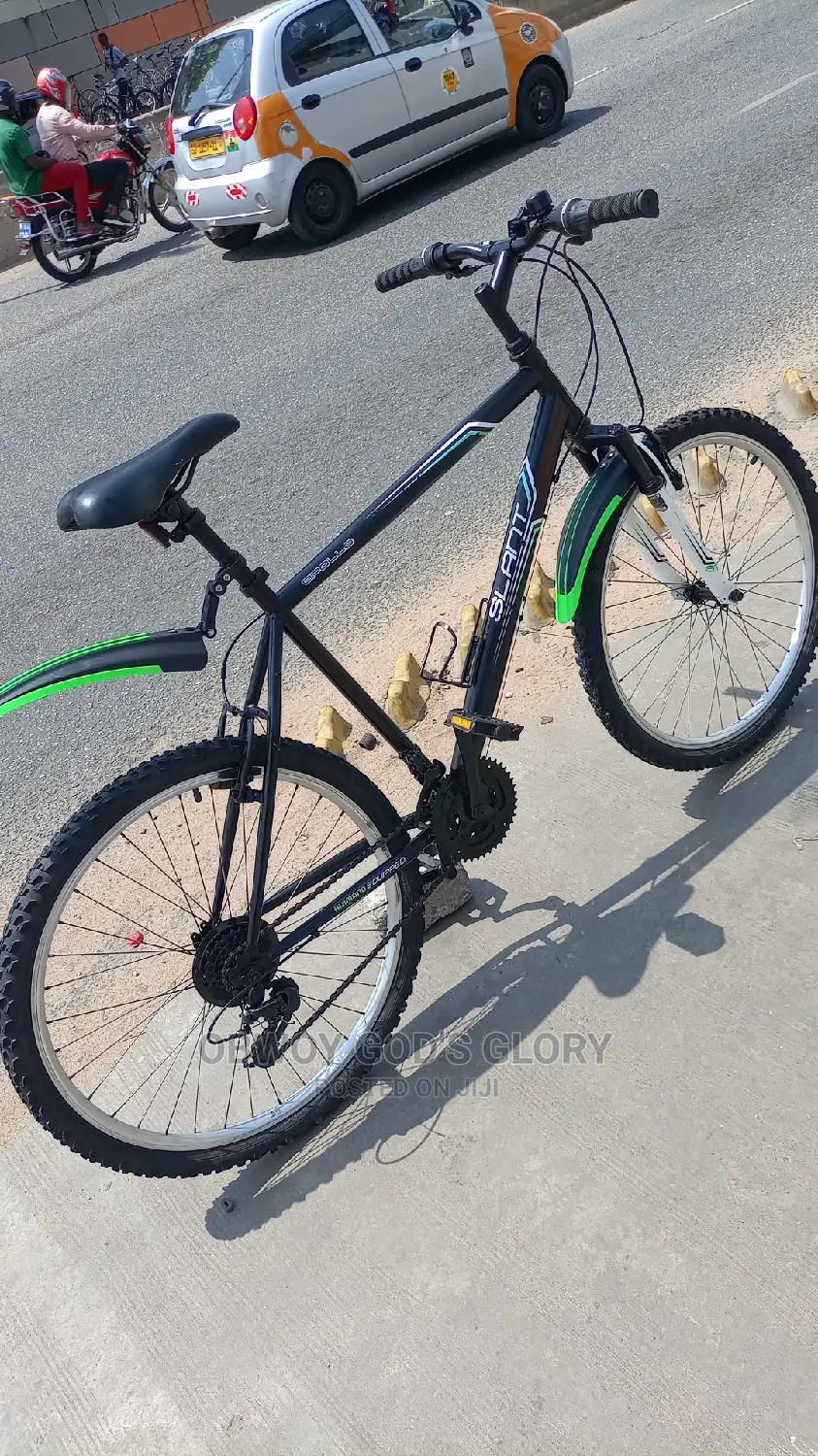 Blue Black Mountain Bike