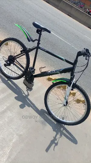 Blue Black Mountain Bike
