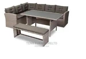 Wide Outdoor Wicker Symmetrical Patio Sectional With Cushion