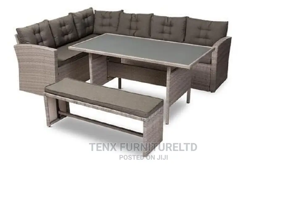 Wide Outdoor Wicker Symmetrical Patio Sectional With Cushion
