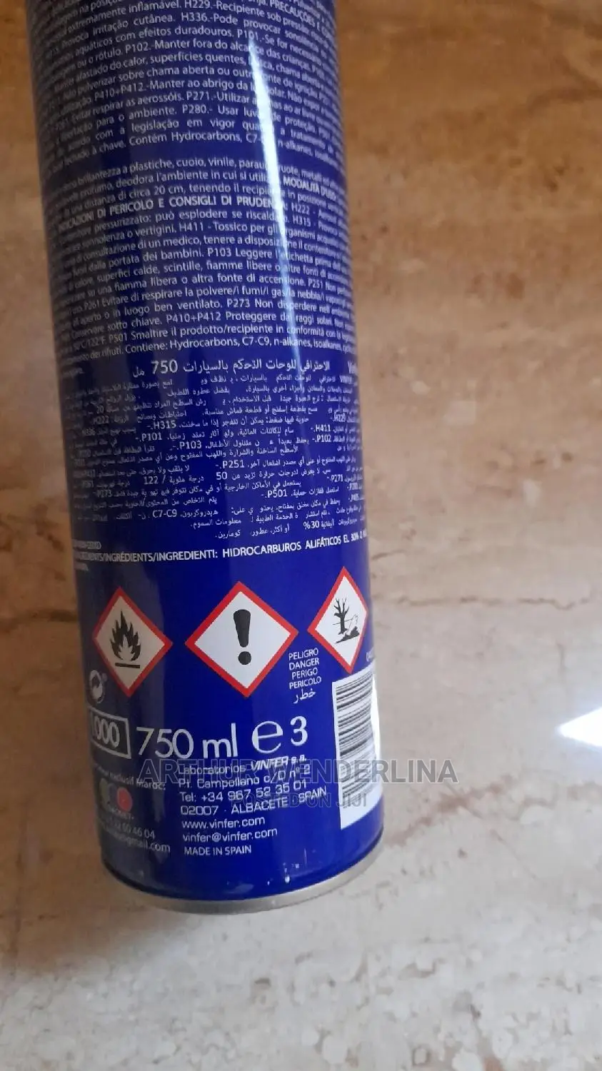 Salpicaderos Profesional Spray 750ml
.(Dash Board Cleaner)