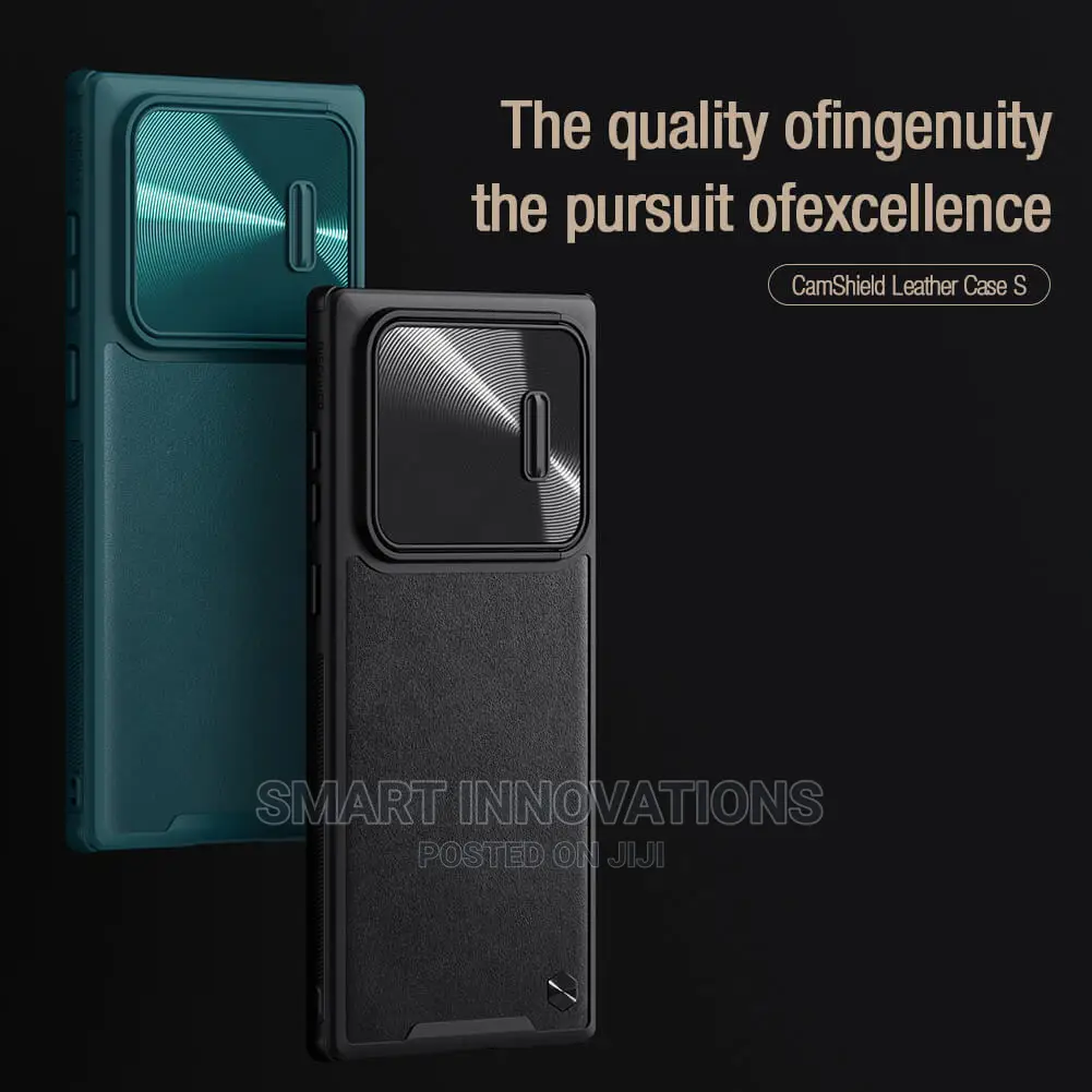 Galaxy S22 Ultra Camshield Leather Case