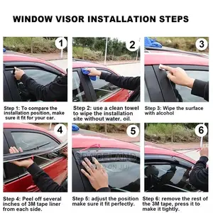 Original All Cars Window Visors Door Visors Sun Rain Guards