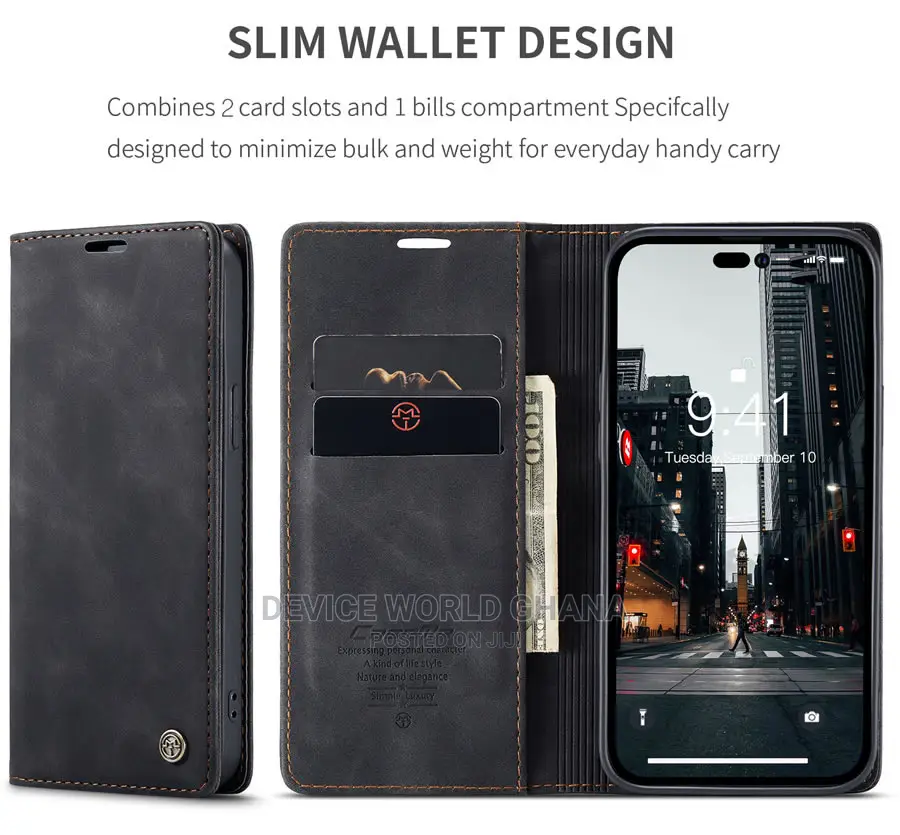 Caseme Leather Flip Case Fo iPhone 15promax 15 14pmax 14p 14