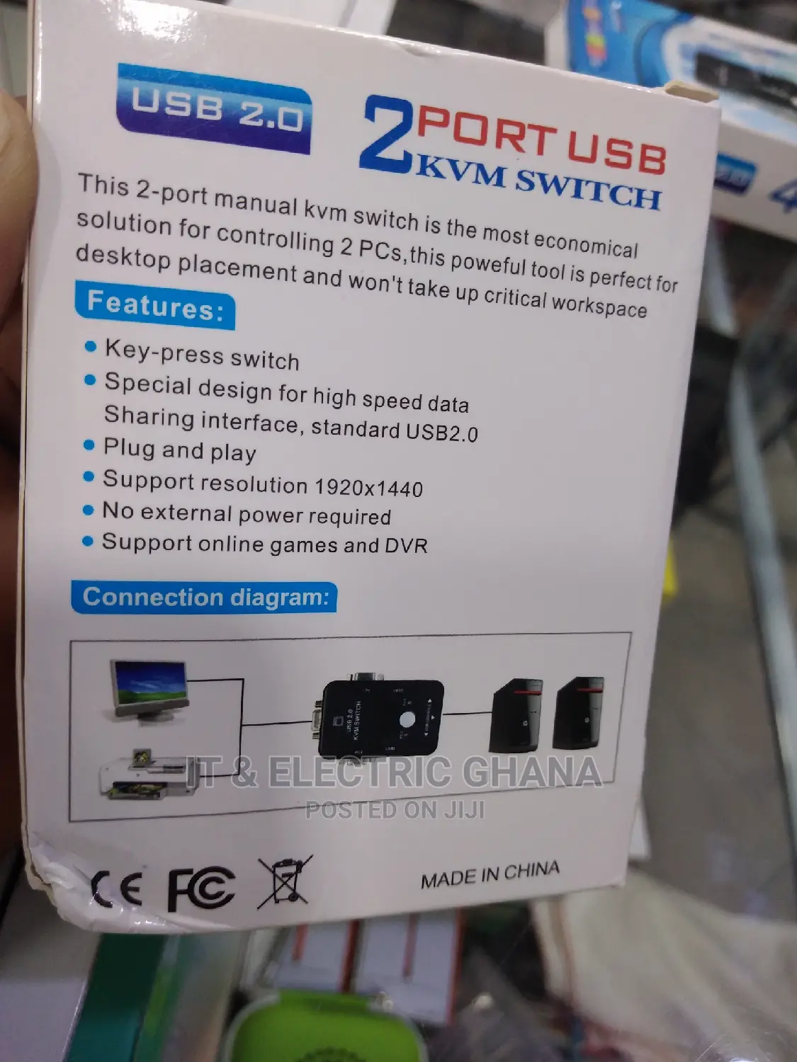 2 Port Vga KVM Switch