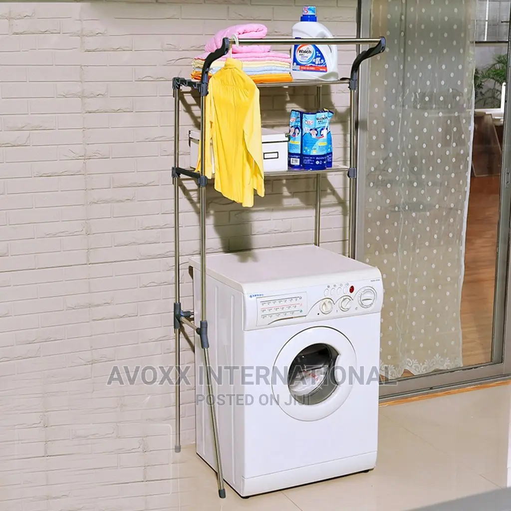 Civilweaeu- Bathroom Washing Machine Storage Shelf