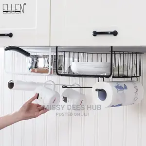 Under Shelf Wire Basket With Holder
