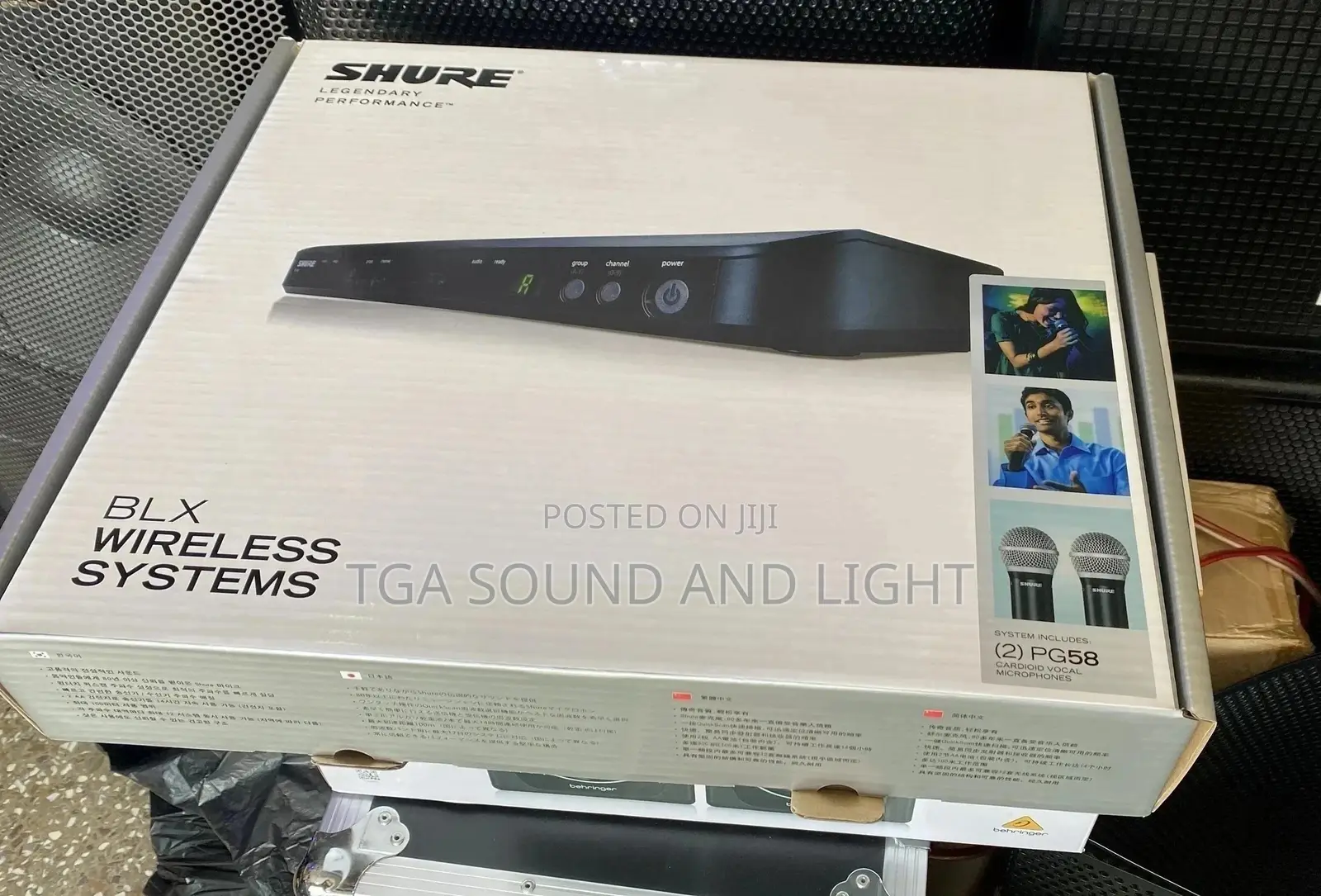 Shure PG58 Mics With BLX88 Receiver System