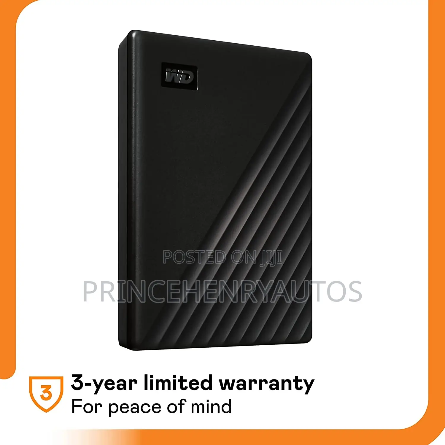 Wd 1tb My Passport Portable External Hard Drive Wdbyvg0010bb