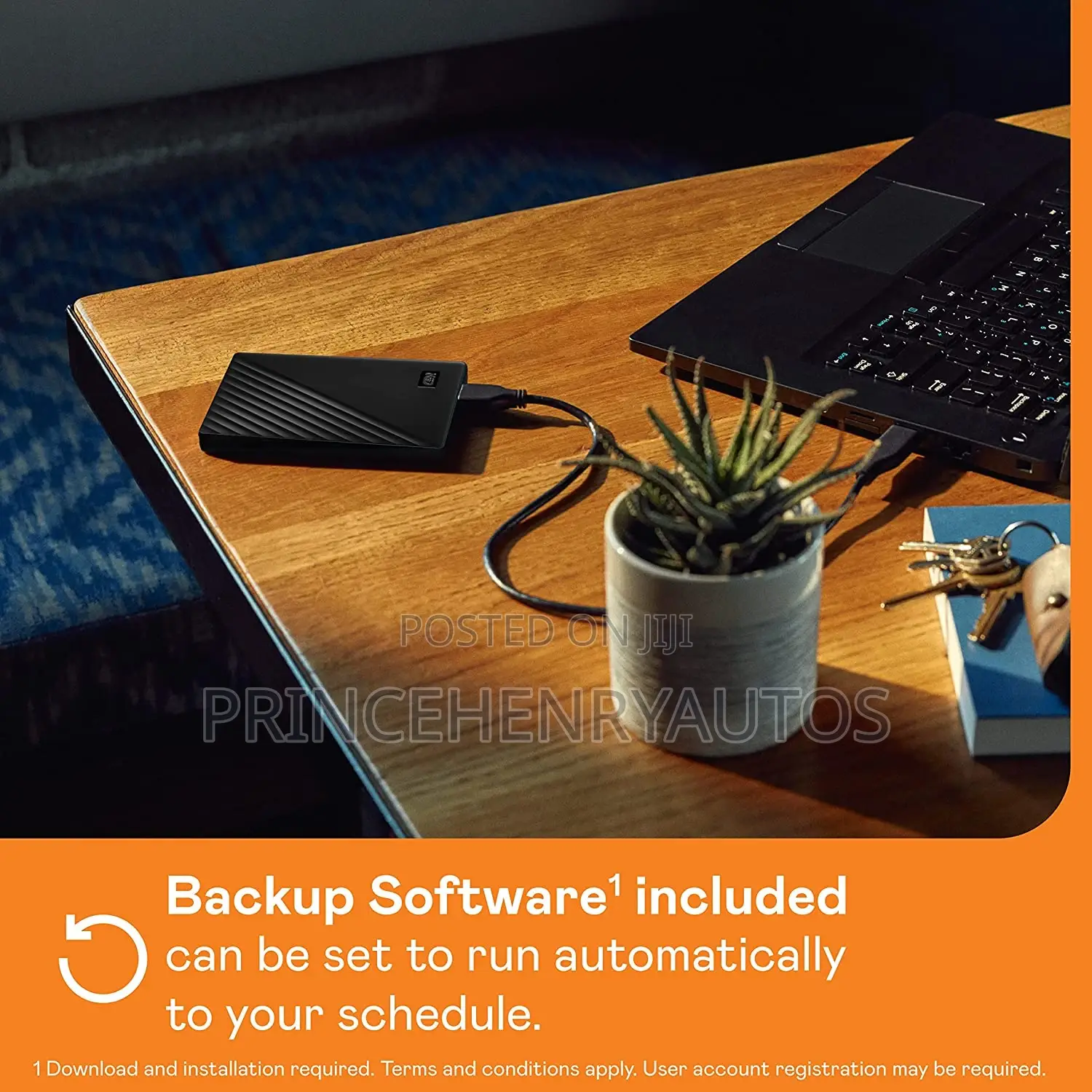 Wd 1tb My Passport Portable External Hard Drive Wdbyvg0010bb