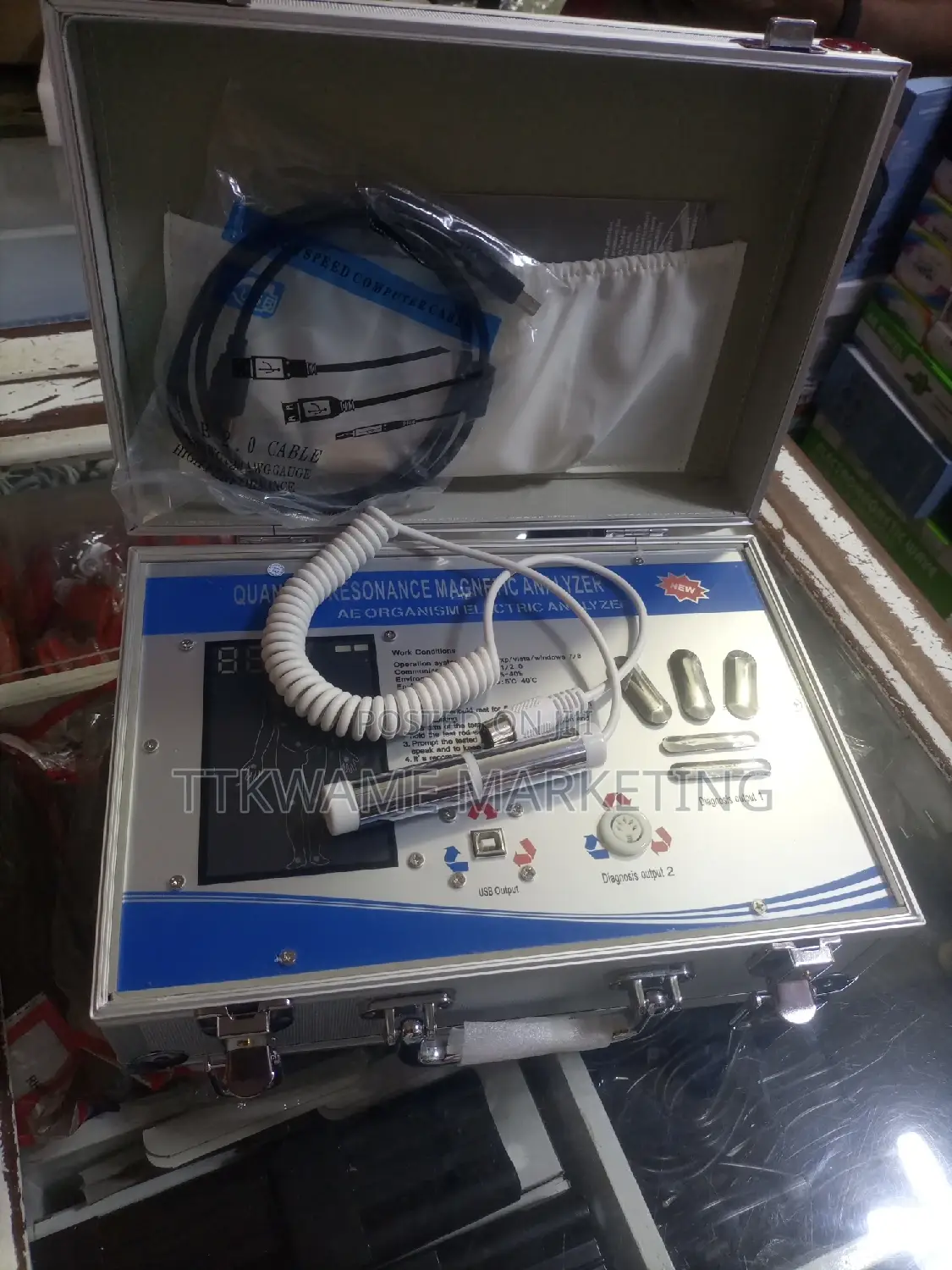 Quantum Resonance Magnetic Analyzer
