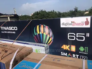 Nasco 65" Smart(Android) Uhd Satellite Digital Led Tv