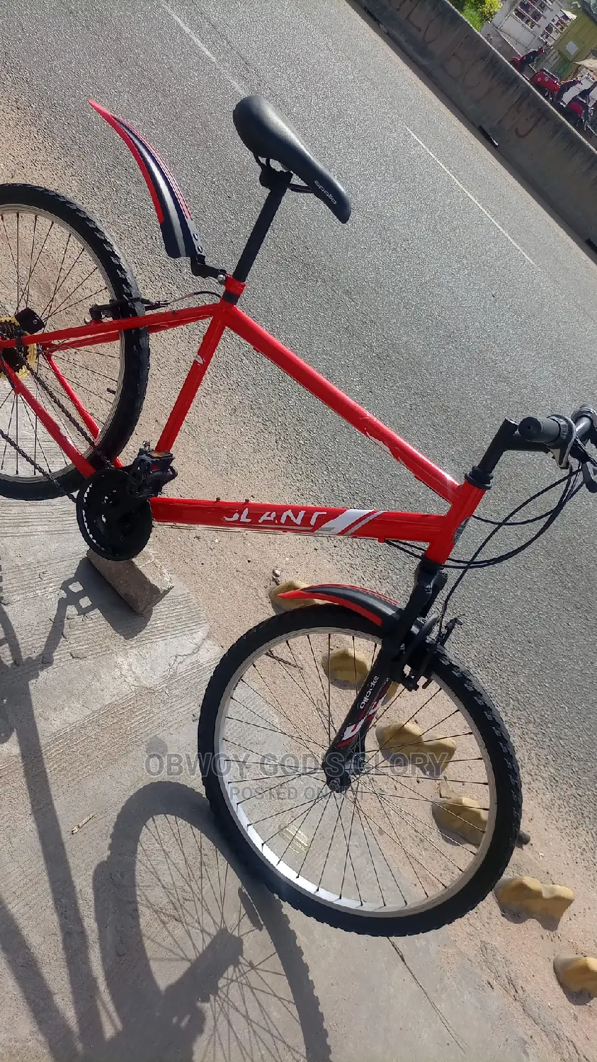 Red Sporty Mountain Bicycle