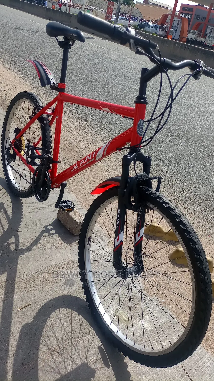 Red Sporty Mountain Bicycle