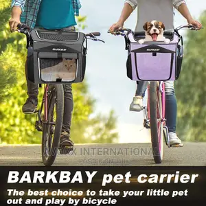 BARKBAY Dogs Cats Bike Basket Carrier