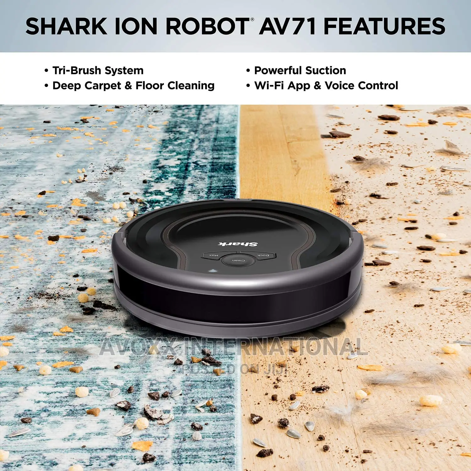 Shark ION Robot Vacuum AV751 Wi-Fi Connected