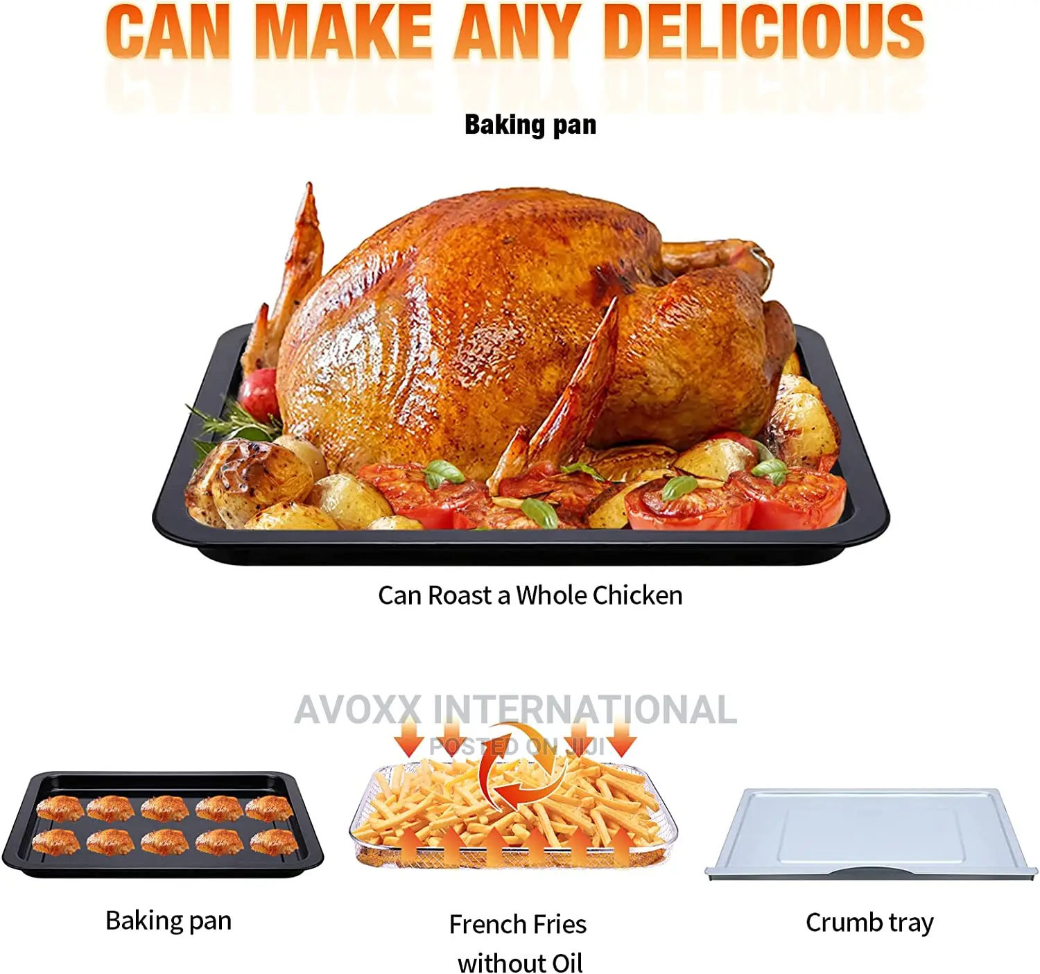 Geek Chef Air Fryer 10QT, Countertop Toaster Oven