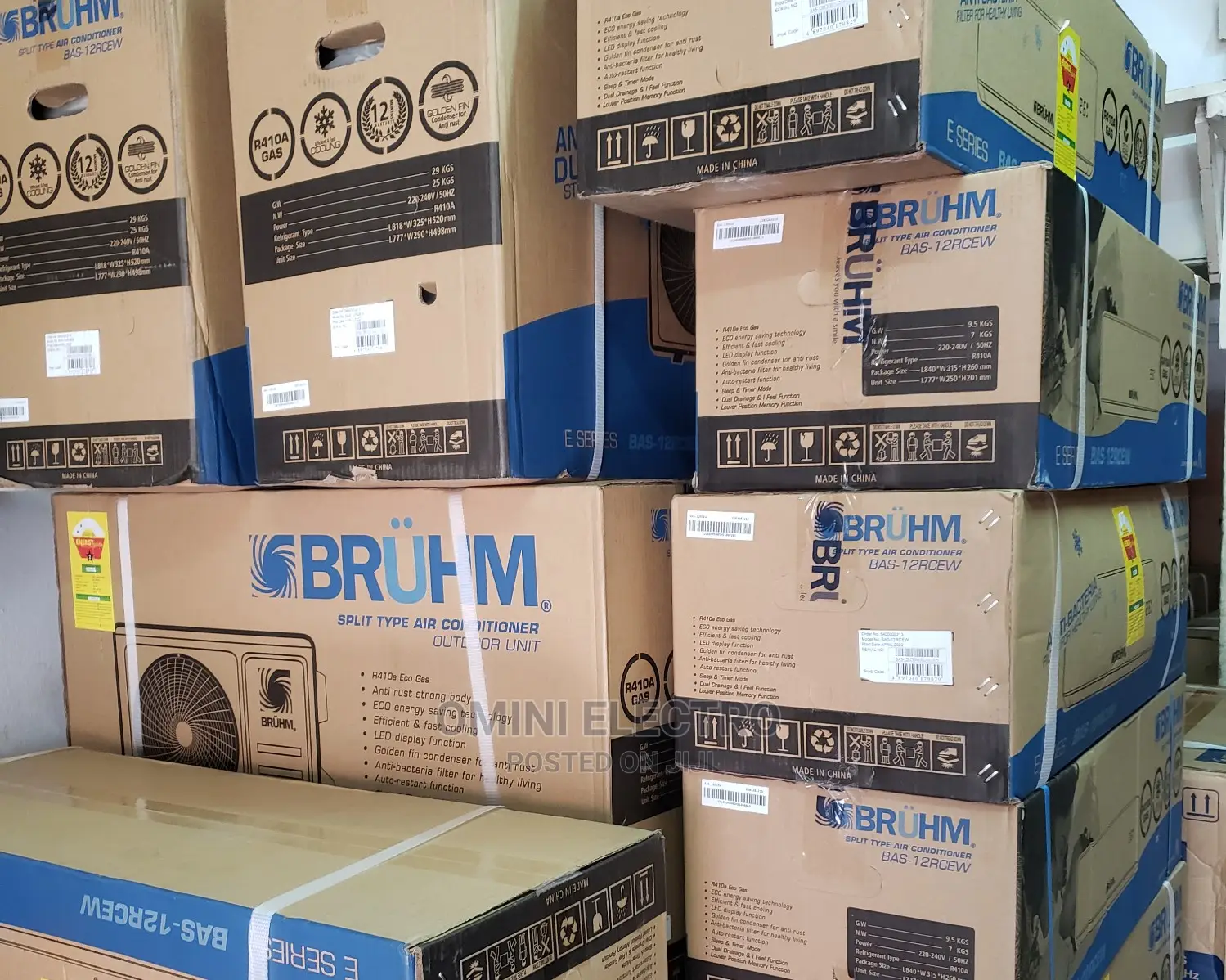 Brand New Bruhm Ac 1.5 Hp R410 Gas
