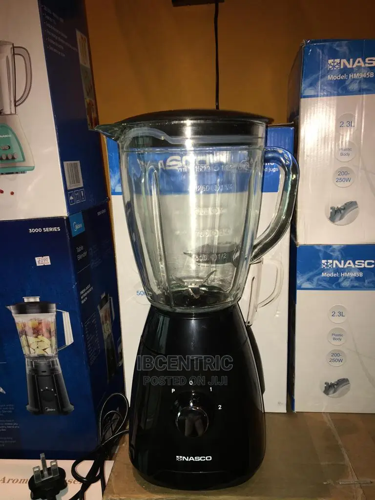 Nasco 1.5 Liters Glass Jug Blender