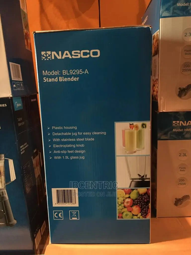 Nasco 1.5 Liters Glass Jug Blender