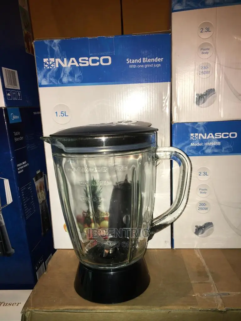 Nasco 1.5 Liters Glass Jug Blender