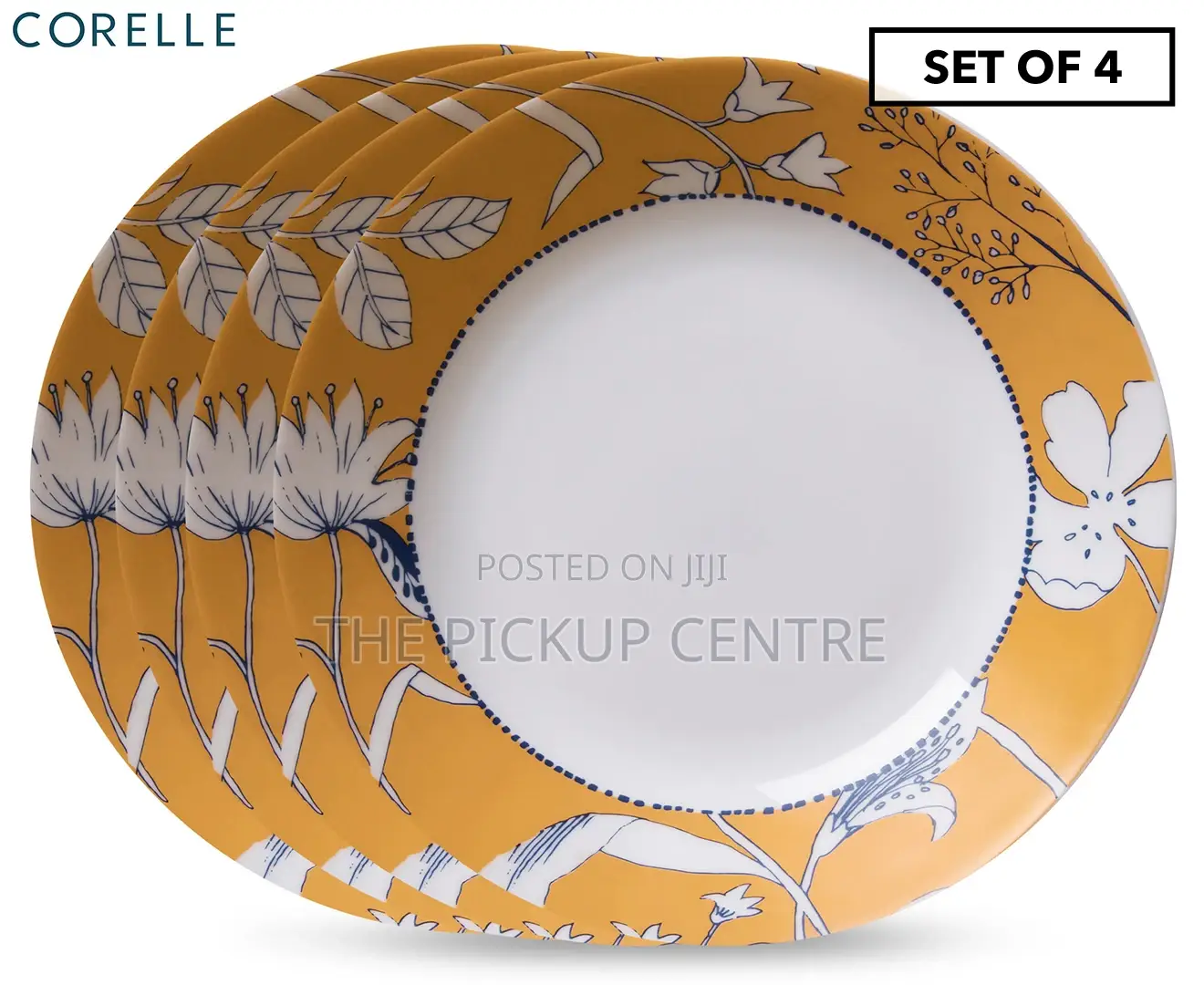 Set of 4 Corelle Everyday Meal Bowls - Tempered Glass -