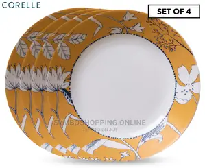 Set of 4 Corelle Everyday Meal Bowls - Tempered Glass -