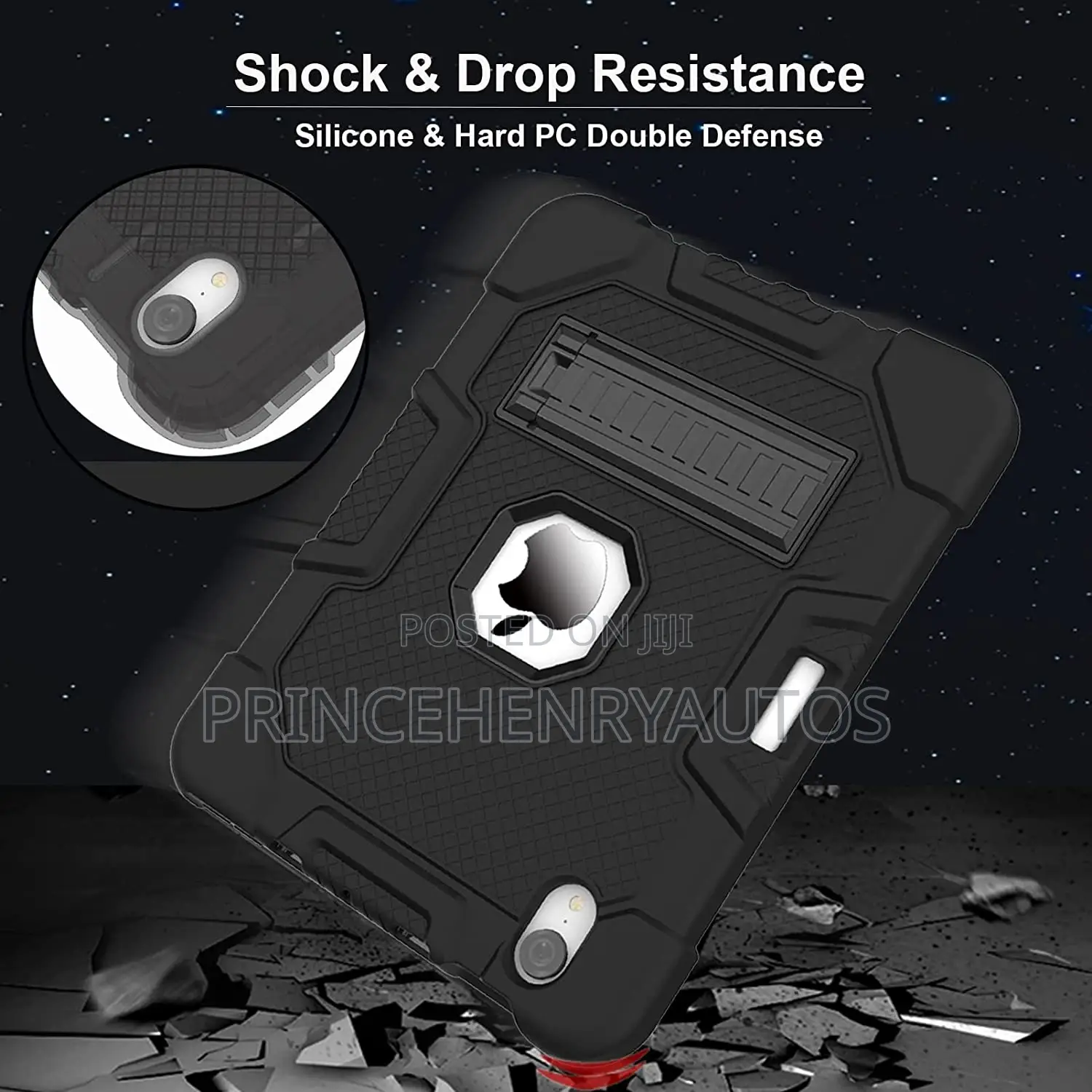 TIMISM iPad Mini 6 Case+Pencil Holder+Kickstand Shockproof
