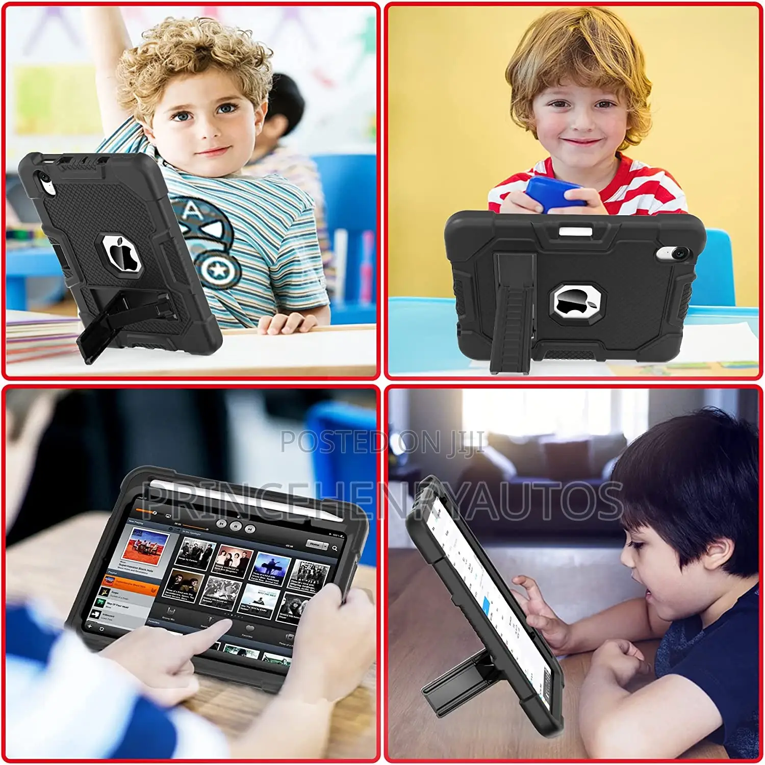 TIMISM iPad Mini 6 Case+Pencil Holder+Kickstand Shockproof