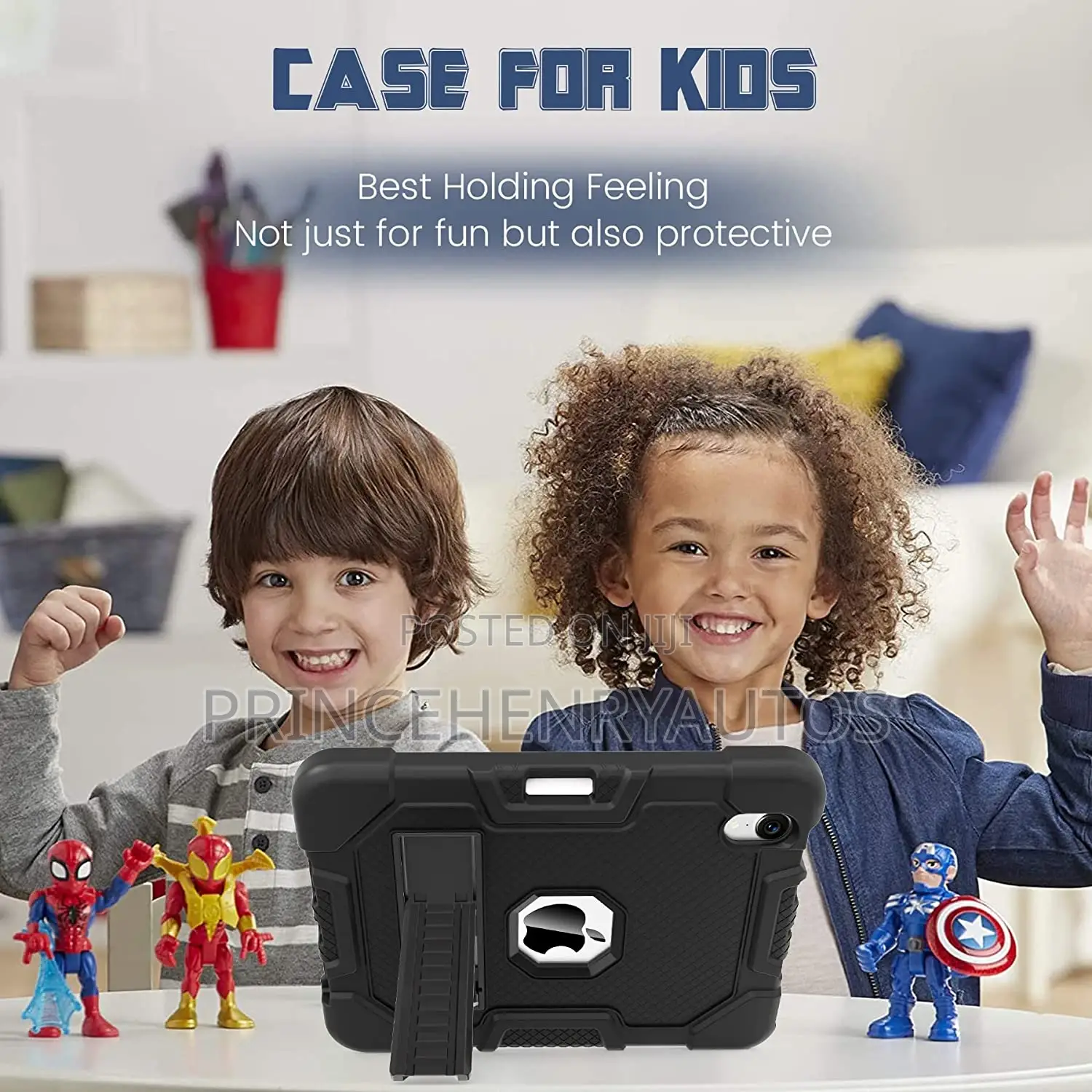 TIMISM iPad Mini 6 Case+Pencil Holder+Kickstand Shockproof