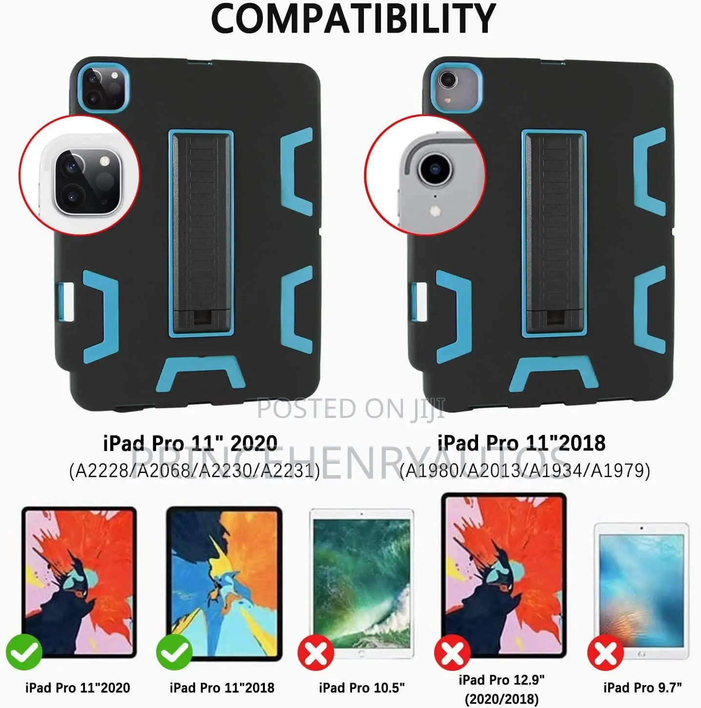 Aicase iPad Pro 11 Case 2020/2018 Rugged Hybrid Armor Case
