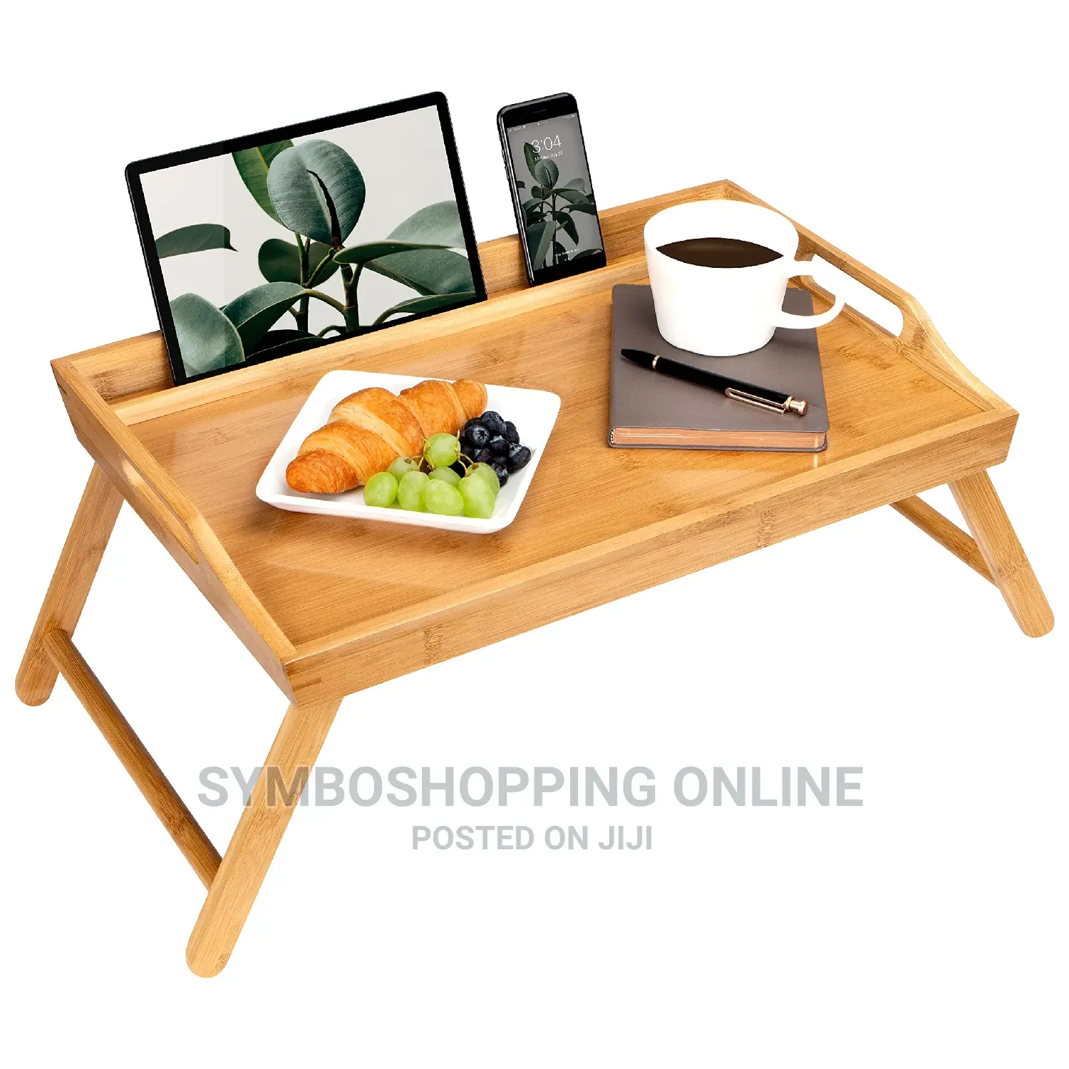 Roosie Home Media Tray Made With Natural Bamboo