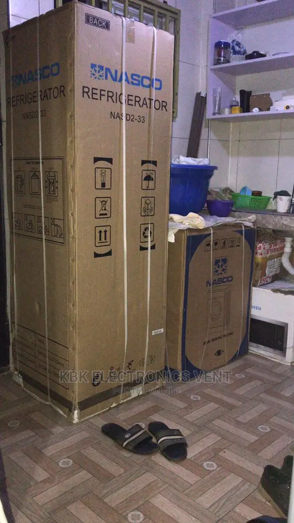 Nasco 260ltr NAS233 Double Door Refrigerator