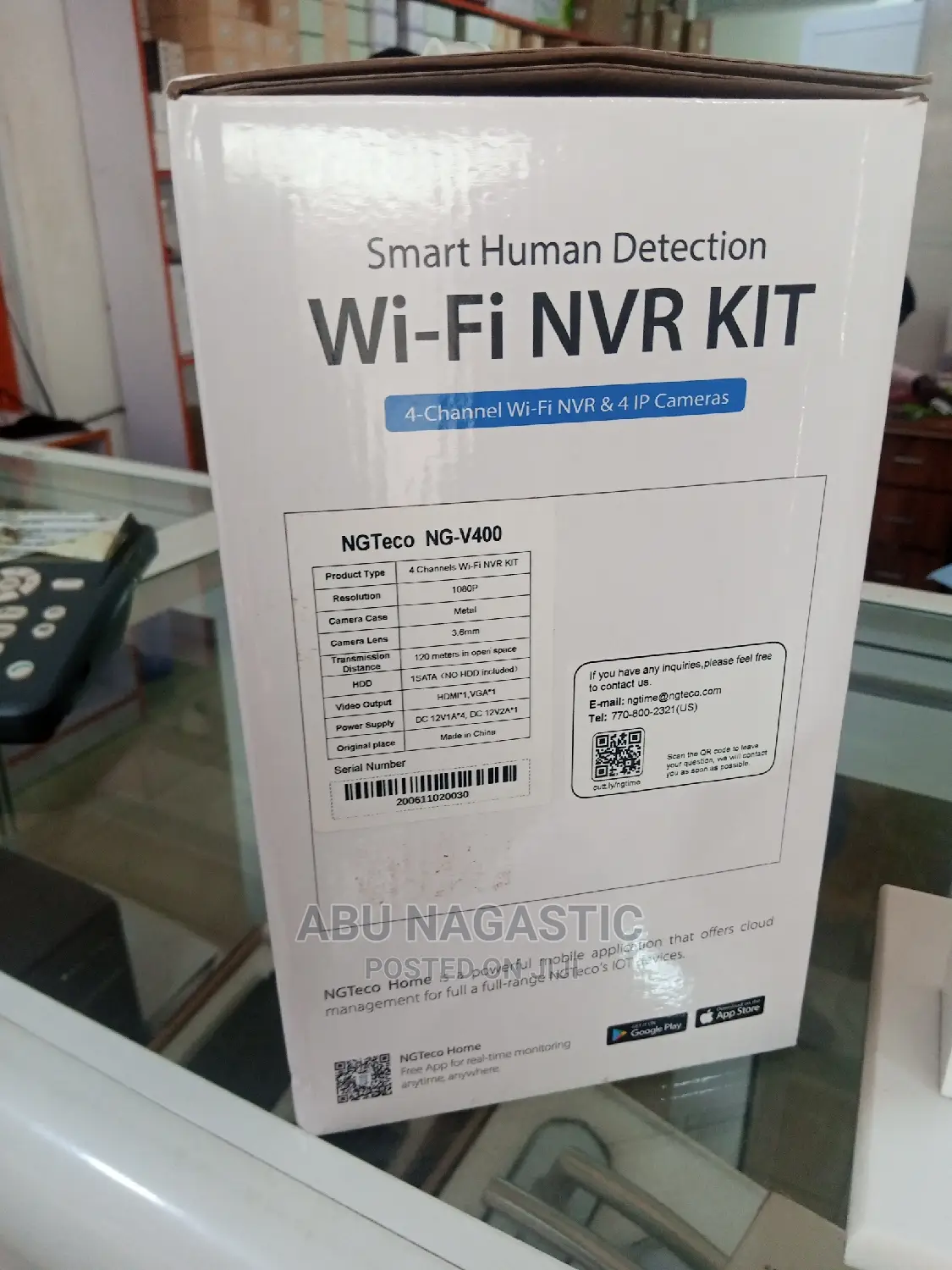 Ngteco 4 Channel 2mp Wifi NVR Kit Intelligent Camera