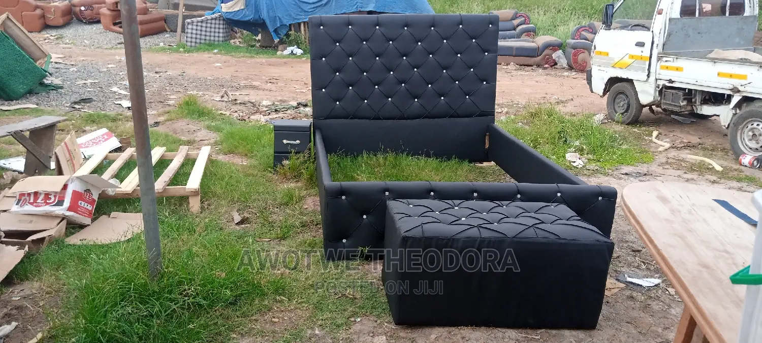 Quality Double Bed Frame Drawer and Ottoman ( Free Delivery)