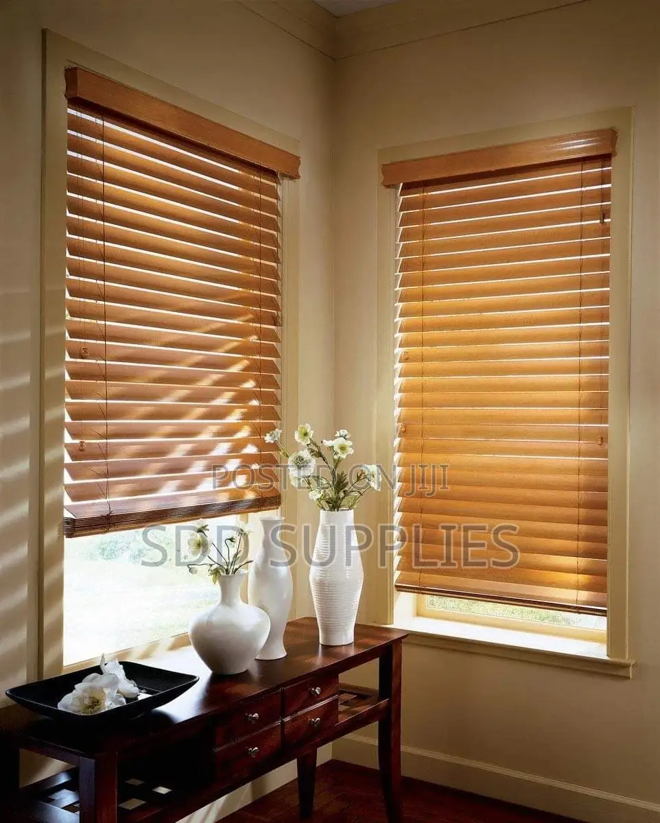 Wooden Blinds Curtains Luxurious Texture