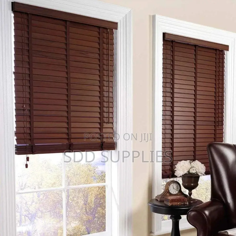 Wooden Blinds Curtains Luxurious Texture