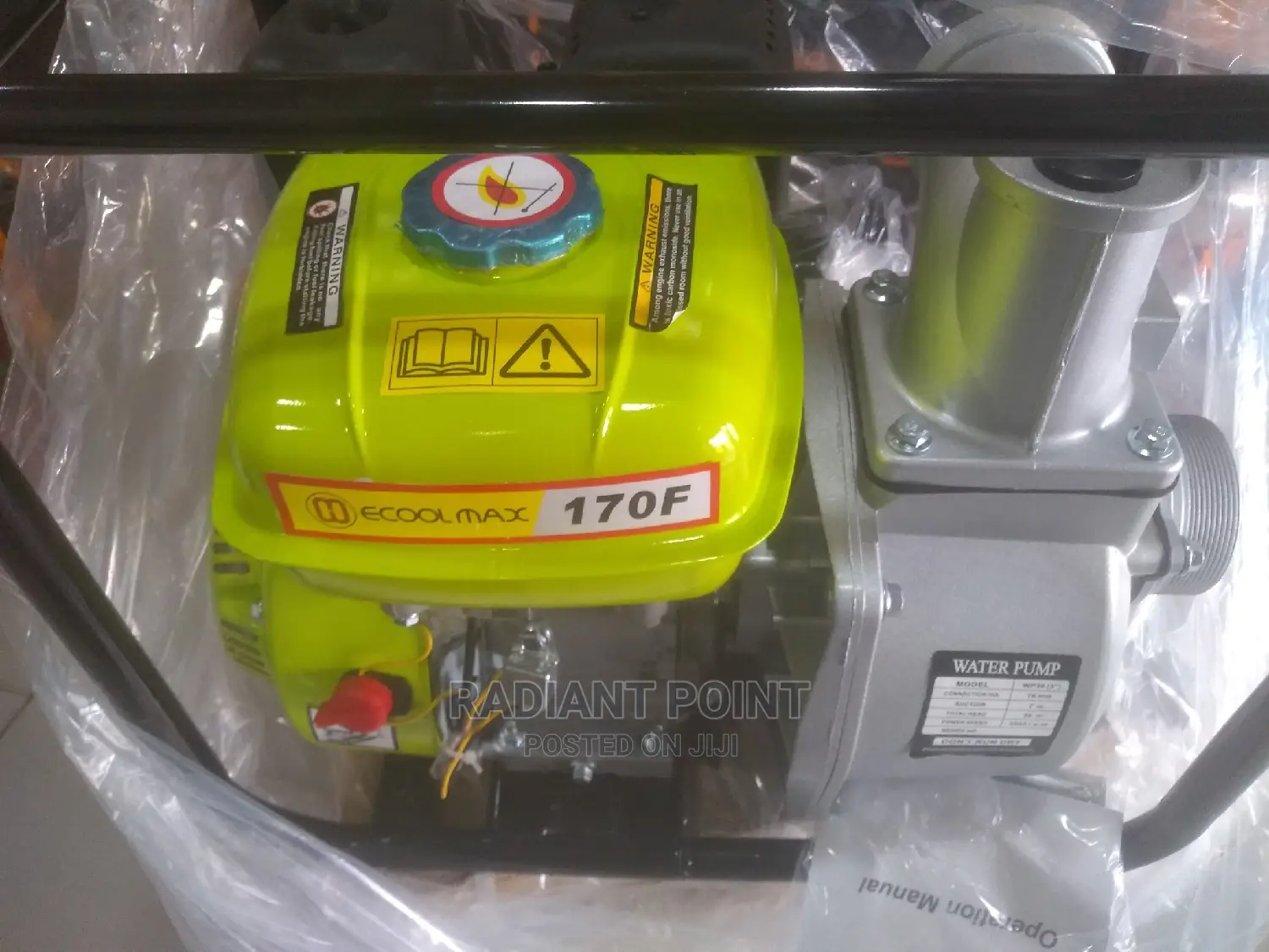 Ecoolmax 6.5hp 3" Low Fuel Water Pump