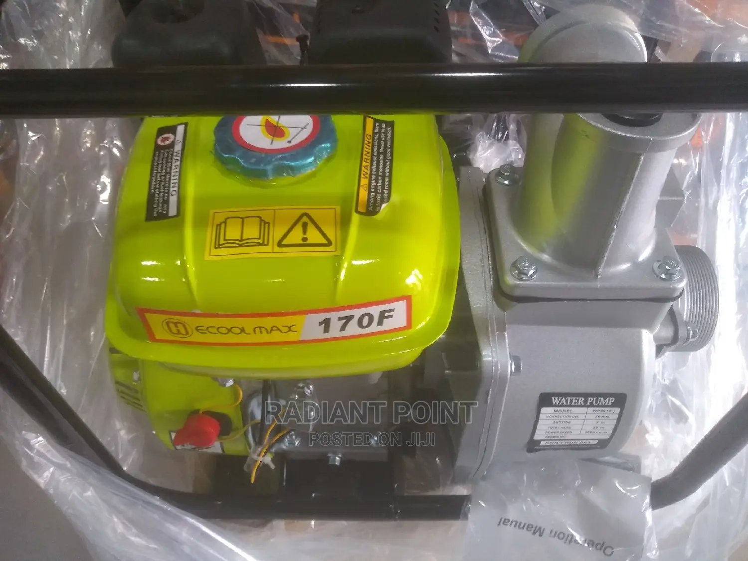 Ecoolmax 6.5hp 3" Low Fuel Water Pump