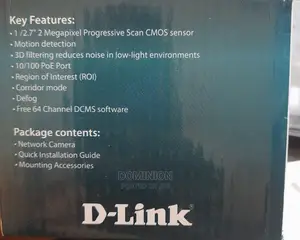 D-Link Dcf-4712 Onvif 2mp IP CCTV Bullet Camera Poe