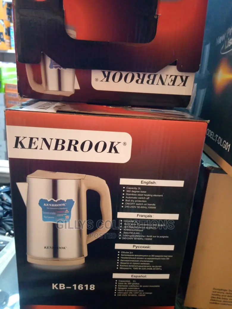Electric Kettle-Kenbrook – 3litres
