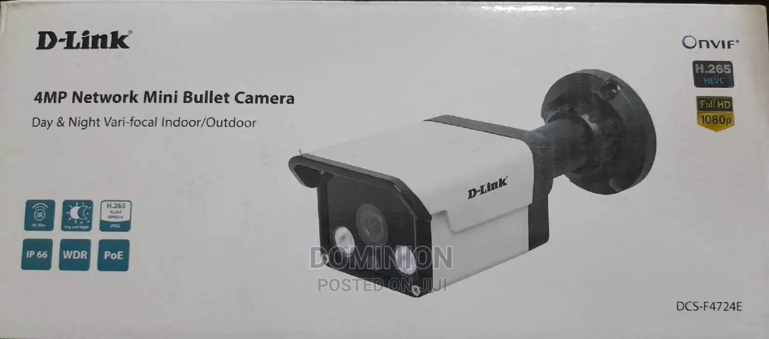 D-Link Dcs-F4724e Onvif 4mp IP Mini Vari-Focal CCTV Bullet