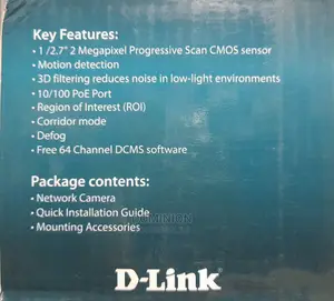 D-Link Dcf-4612 Onvif 2mp IP Onvif CCTV Dome