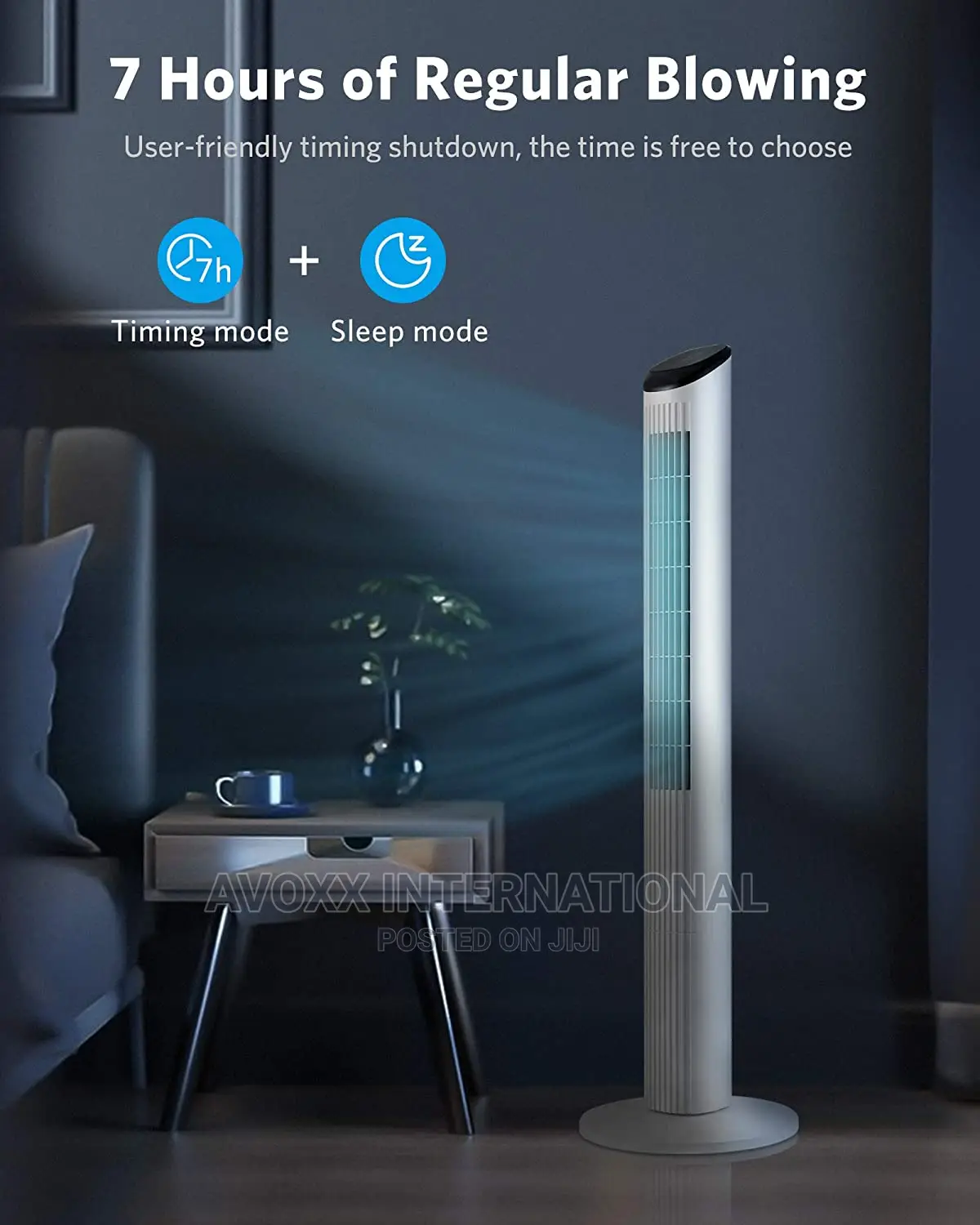 LENSOUL 36"Oscillating Tower Fan (TF02) 3 Mode 3 Speed
