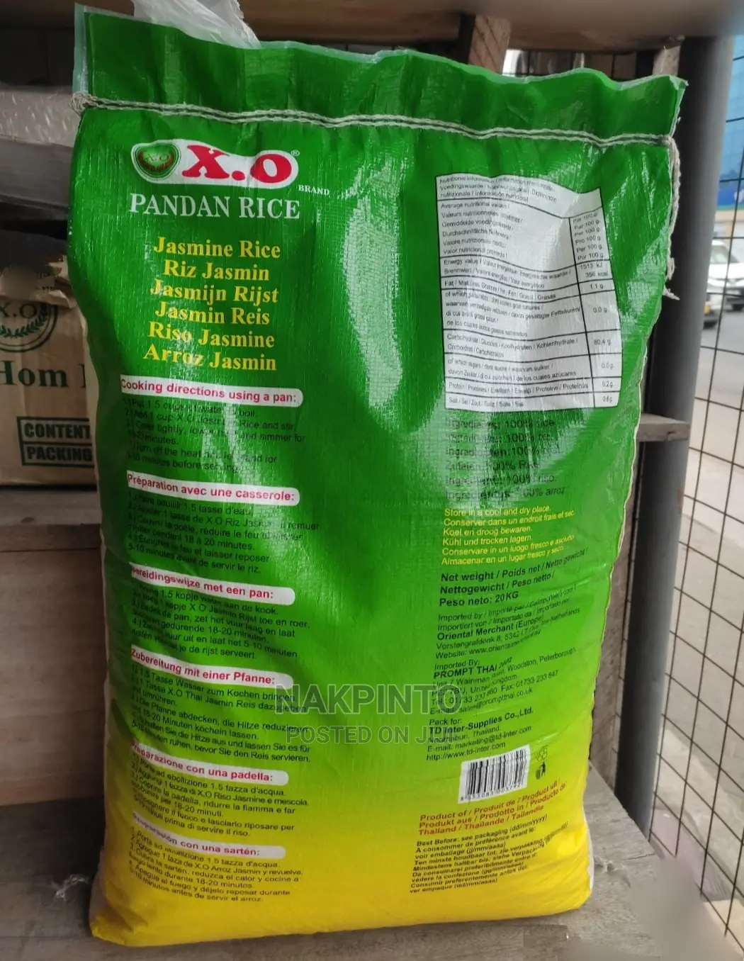 X.O Pandan Rice (100% Thai Premium Quality Jasmine Rice)