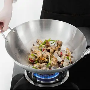Very Large Stainless Steel Wok