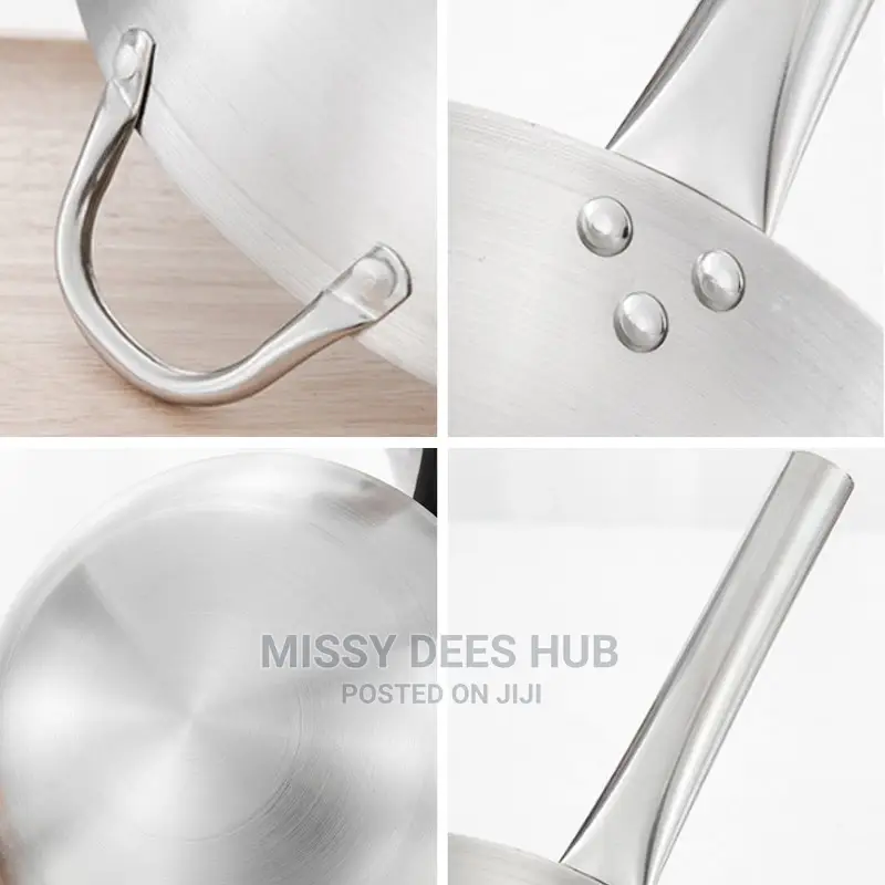 Very Large Stainless Steel Wok