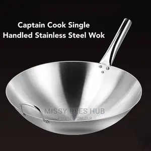 Very Large Stainless Steel Wok