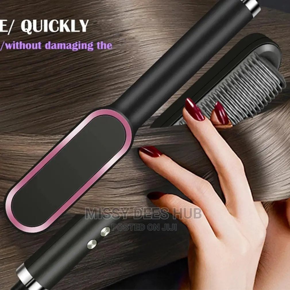 2 in 1 Hair Straightening Brush